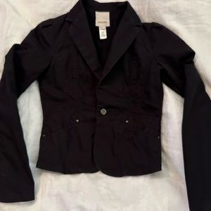 JUNIORS SIZE XXS Diesel black cropped blazer